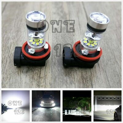 H11 H8 H16 LED Fog Lights Conversion Bulbs Kit Premium 100W 8000LM 6000K White