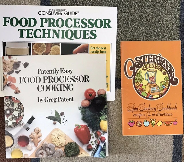 Set Of 3 Cookbooks Using A Blender Or Food Processor eBay