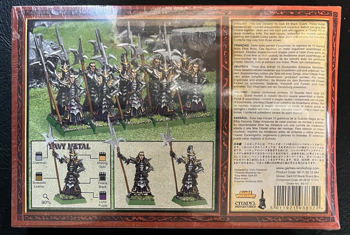 Warhammer Dark Elves ミニチュアセット Warhammer Dark Elves ミニチュアセット Dark elf Witch Elves