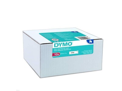 2x Cassetta Sostituisce Dymo S0720530 D1 Nero-bianco