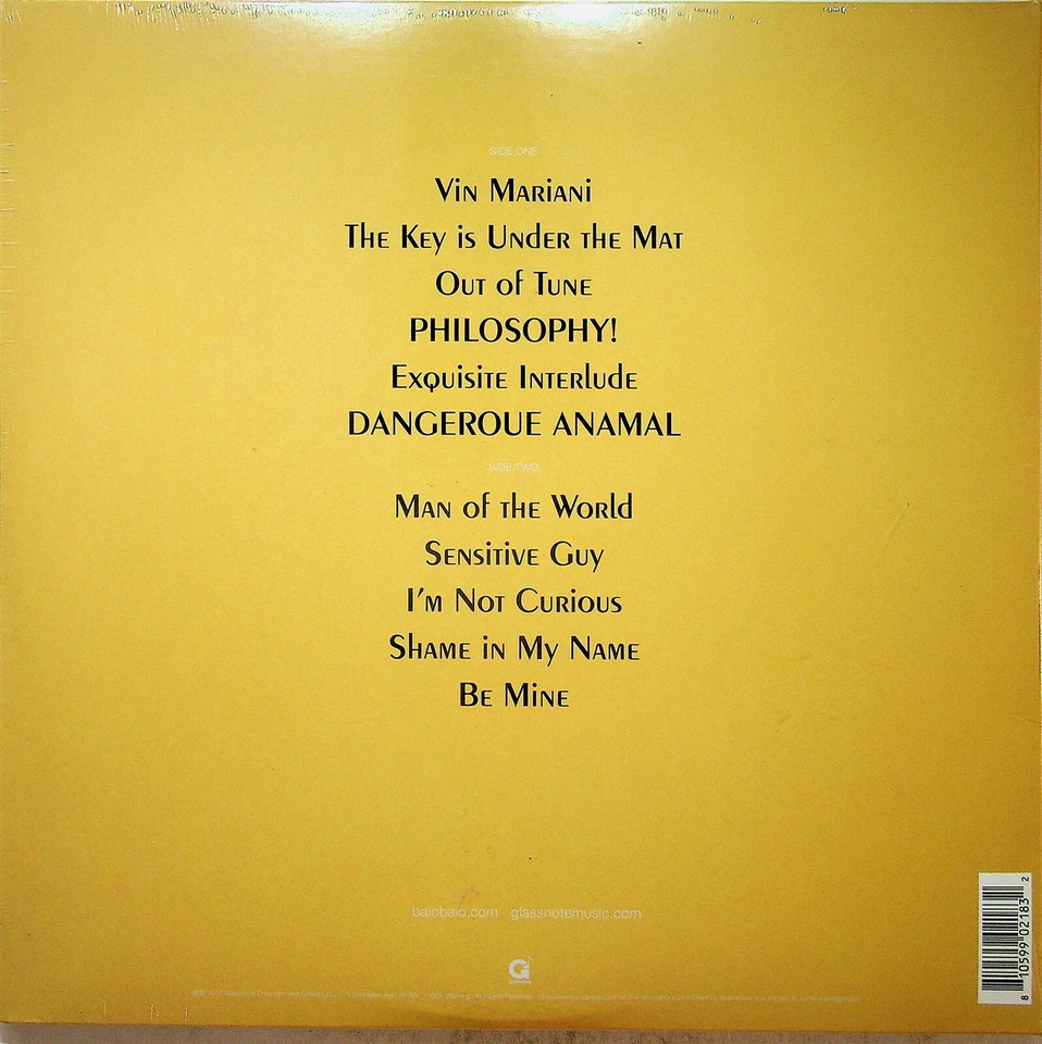 BAIO- Man Of The World LP (NEW 2017) Chris Baio VAMPIRE WEEKEND Solo Album - Image 2 of 2