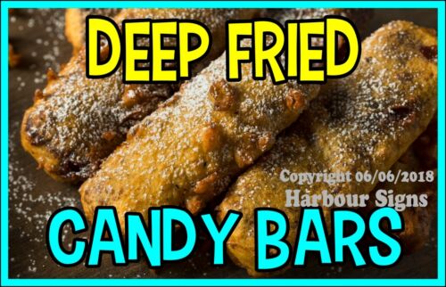 Choose Your Size Deep Fried Candy Bars DECAL Food Truck Concession Sticker