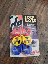 VTG SEALED NEW Sock Saver Sock Sorters Laundry Organizers Rings Clips Hangers