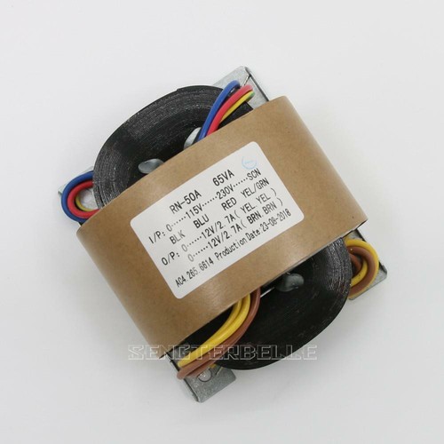 65 W R-Core Transformator für Vorverstärker/DAC/AMP Ausgang: 12 V + 12 V Audio Transformer - Bild 2 von 3