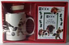 The Dog Artlist Collection Holly Day Pups Christmas Mug Cup Picture Frame Gifts