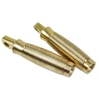 Retro Solid Brass 1/2" Clevis Footpegs Foot Rest Fit For Harley Bobbers Choppers