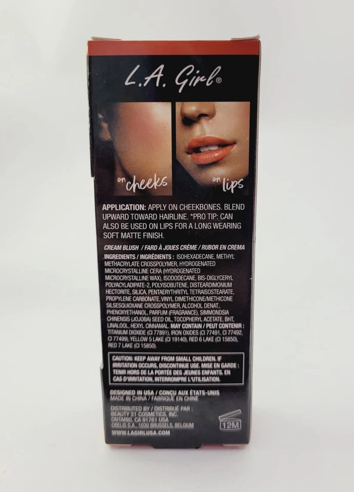 Pack de 5 L.A. Rubor en crema para niñas - Hot Shot - Gbl445, Hot Shot, 0,27 fl oz Foto 3 de 3