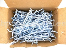 (100) 4" x 1/4" PEG BOARD HOOKS Shelf Hanger Kit Garage Storage Hanging Metal