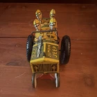 Vintage 1940s Louis Marx "Jumpin' Jeep" 22C Tin Litho Wind-Up Toy
