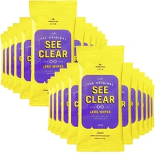 Wipemart See Clear Original Lens Cleaning Wipes - Pre-Moistened Eyeglass  Scr...