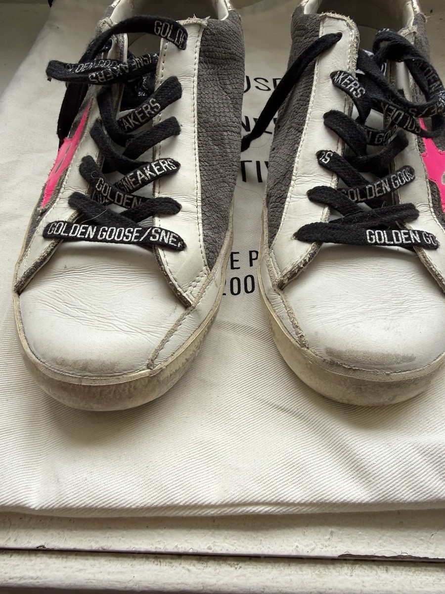 Golden goose Super Star Grey With Pink Star View 3