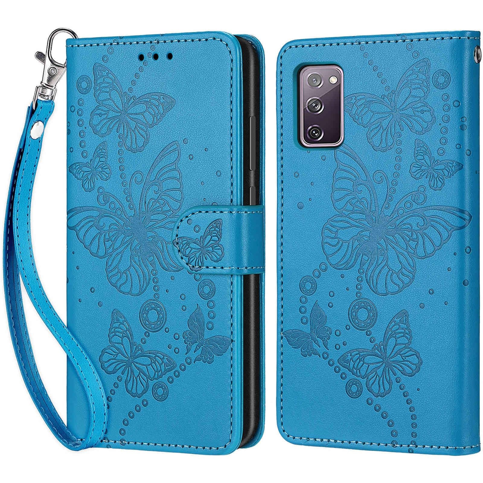 Coque Samsung Galaxy S20 FE 4G 5G Étui Portefeuille Cuir Brun
