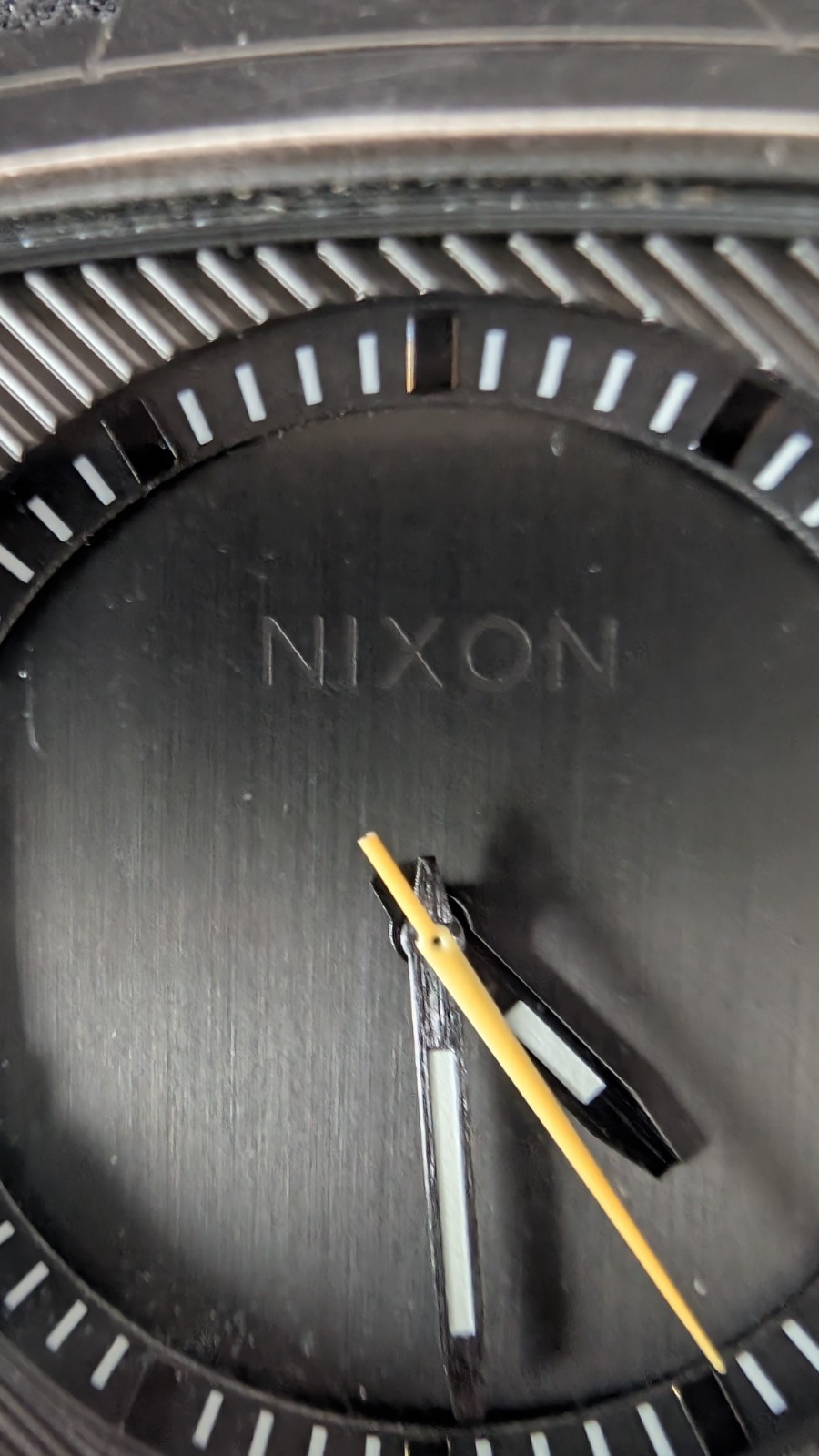 Nixon The Deck Black 100M Stainless Steel Japan Quartz Watch Case No Strap
