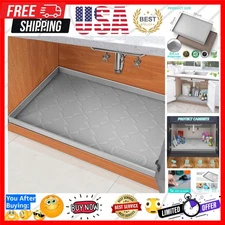 Multi-Functional 34" x 22" Silicone Under Sink Mat: The Ultimate Kitchen Liner