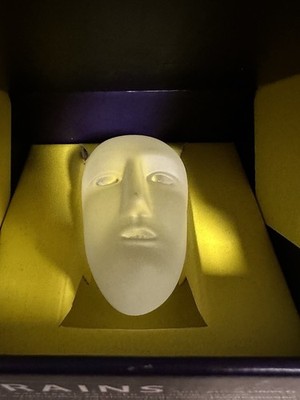 EXCELLENT KOSTA BODA BRAINS FROSTED GLASS SCULPTURE BY BERTIL