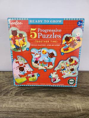 Ready to Grow - 5 Progressive Puzzles - Together Time - 2022 eeBoo 3+ age