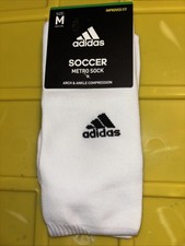 NEW ONE PAIR MENS ADIDAS METRO SOCCER ARCH  ANKLE COMPRESSION LIGHTWEIGHT SOCKS
