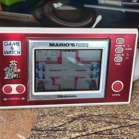 Nintendo Game and Watch Mario's Cement Factory ML-102, 1983 Tested Free Ship