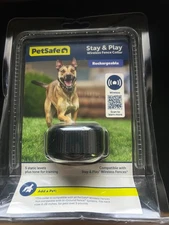 PetSafe Stay & Play Wireless Fence Rechargeable Receiver Collar - Black...