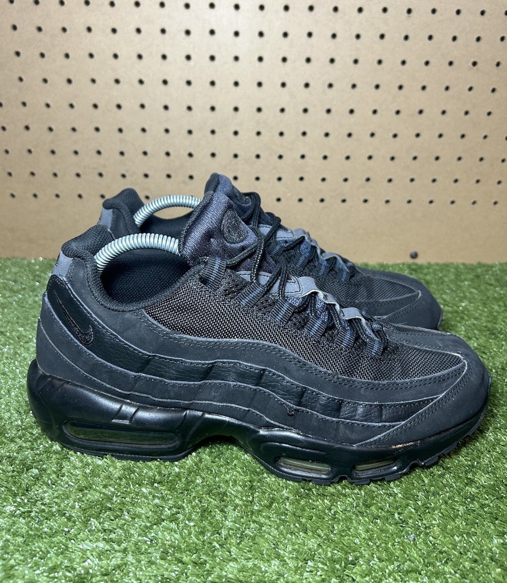 Nike Air Max 95 Triple Black Suede Leather Sneakers 609048-092