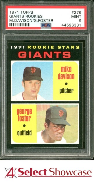 1971 TOPPS #276 GEORGE FOSTER RC GIANTS PSA 9
