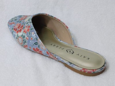 W665 Katy Perry Collections Blue Multi The Evie Mule Shoes - Size 6.5 M