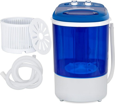 #ad Portable Washer and Spinner Combo Compact Washing Machine with Spin Cycle Basket $107.09