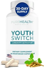 PUREHEALTH RESEARCH Youth Switch,Anti Aging Supplement with Ashwagandha Extract