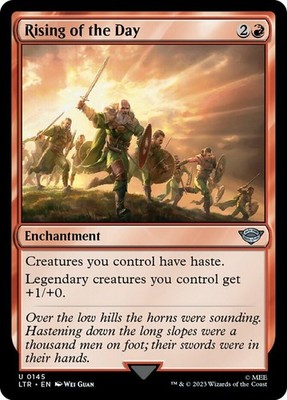 1 x Rising of the Day - Foil - The Lord of the Rings: Tales of Middle-Earth - Li