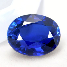Certified 14.80 Ct Natural Ceylon Blue Sapphire  Stunning Oval Cut Gemstone