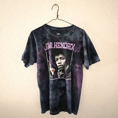 Jimi Hendrix Authentic Band Rock Tee Shirt Faded Distressed Size M
