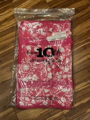 Thirty-One URU Keep-It Caddy Pink Floral Brushstrokes 10th Anniversary NEW