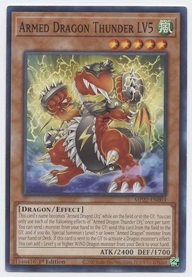 Yu-Gi-Oh! - Armed Dragon Thunder LV5 - MP22-EN003 - Common - 1st Edition. - NM/M