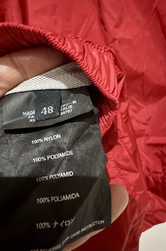Prada Men's Stretch Waist Red Rubber Logo Lined Swim Shorts Trunks Size S/M 48 - Picture 7 of 7