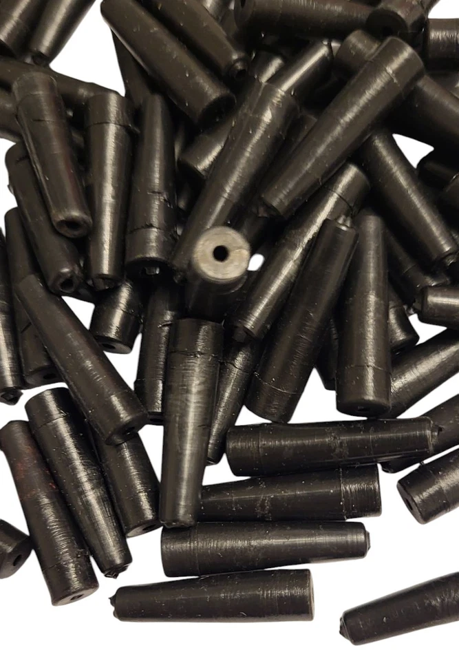 Plastic Pegs With Holes For Fishing Floats 100 Pegs, L-7/8" x OD-3/16" & OD-1/8" - Image 2 of 2