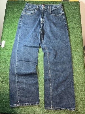 Vintage 90s Tommy Hilfiger Baggy Y2K Jeans Men 31x32 Straight Leg Relaxed Fit