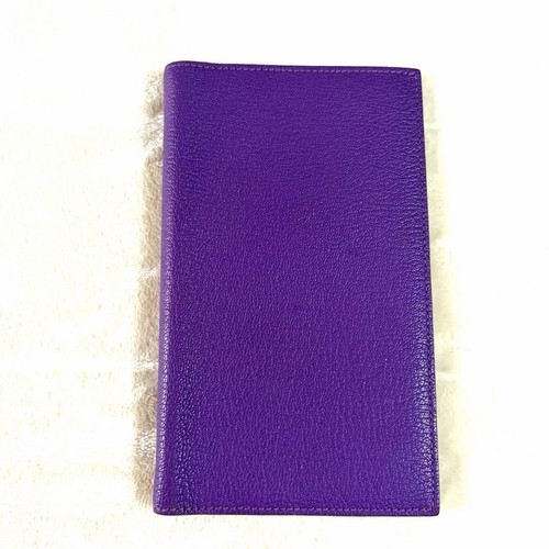 HERMES Planner Purple Leather Pre-owned