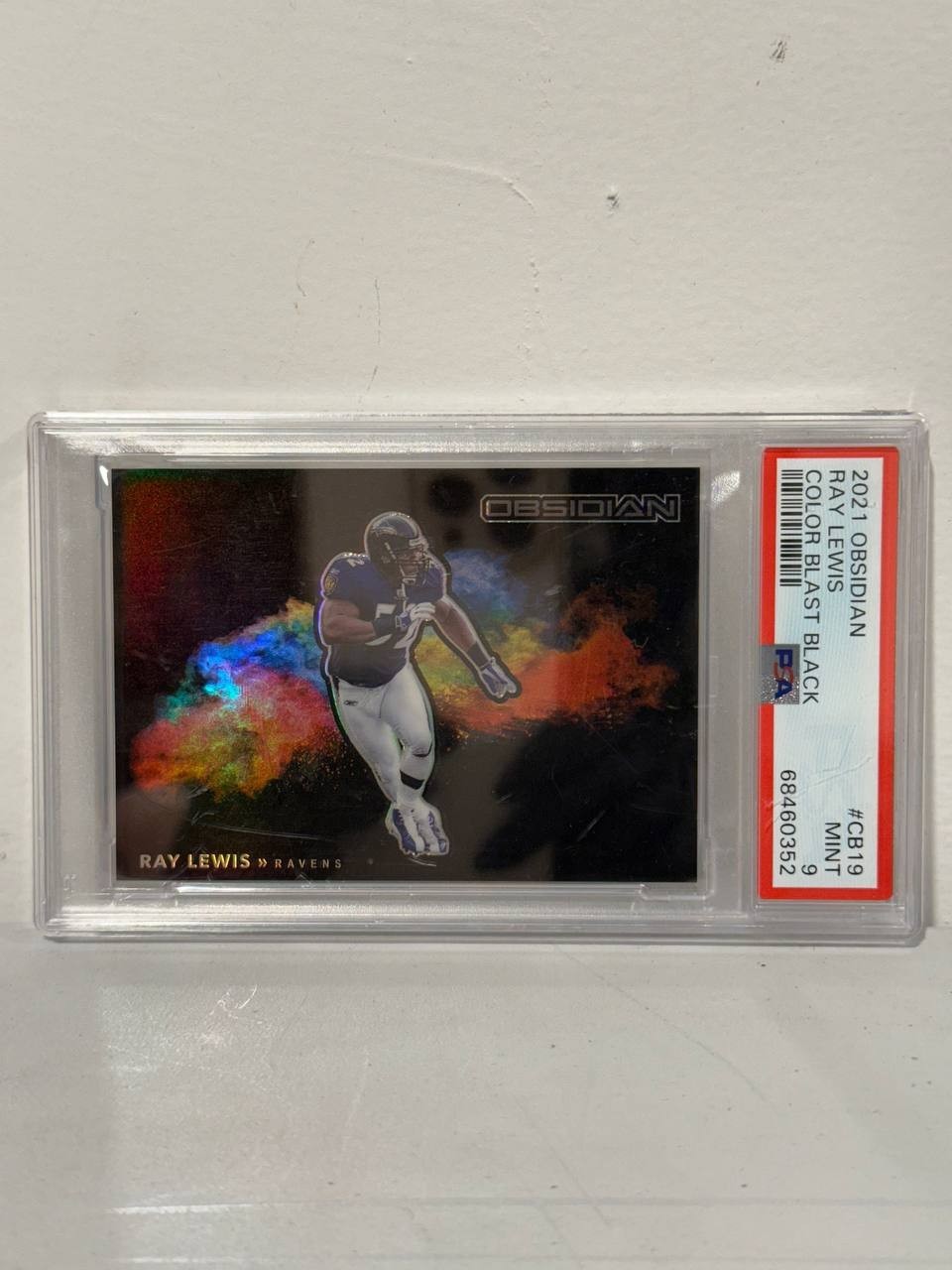 2021 Panini Obsidian Ray Lewis Color Blast Black CASE HIT SSP Baltimore Ravens