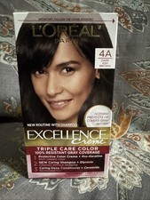 ***LOreal Paris Excellence Creme Hair Color Dye 4A Dark Ash Brown New