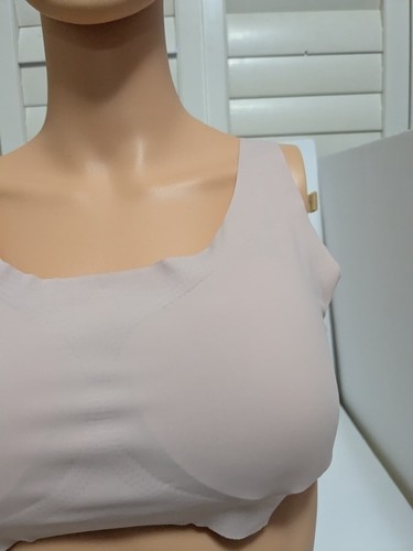 Bralette Inalámbrico Sin Costuras L Rosa Claro Cuello Redondo Elástico Hecho en Colombia - Imagen 10 de 11