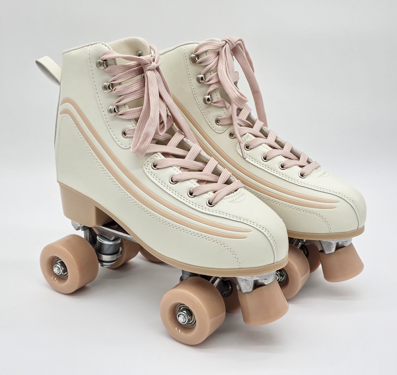 Wmns Us 10 Ivory Blush Pink High Top