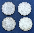 1953, 1955, 1956  and 1957  Canada Silver Dimes