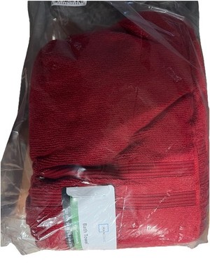 Mainstays Performance Solid Bath Towel, RED Sedona 54'' x 30''