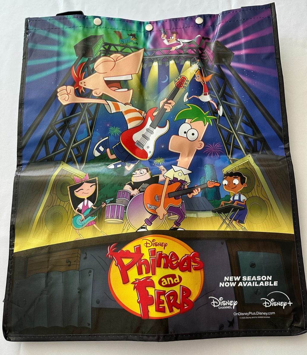 San Diego Comic Con 2025 Disney Phineas and Ferb Swag bag/tote bag