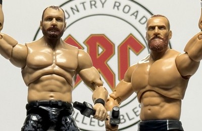 Jazwares AEW Unrivaled Amazon Tag Team Pack Jon Moxley & Bryan Danielson Figures