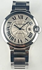 Cartier Ballon Bleu XL 42mm Automatic Steel W69012Z4 Excellent B&P US Seller