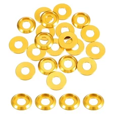 M8 Cone Cup Countersunk Washers,Hole Dia 8mm/0.31" Aluminum Gaskets Cup Head ...