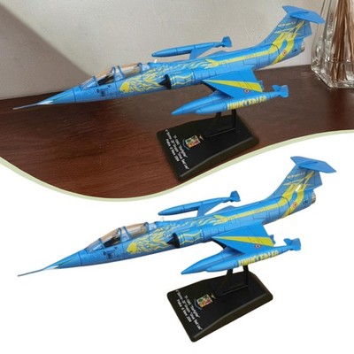 Italienisches F-104 Flugzeug Modell Tischdekoration für Home Office Bücherregal