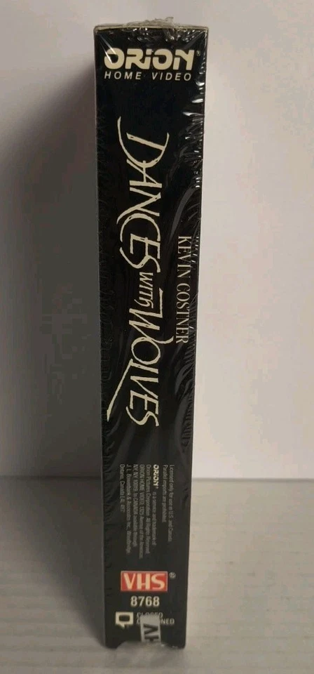 Dances with Wolves (VHS, 1990) 1st Release Orion Watermark Sealed Kevin Costner. - Image 2 of 4