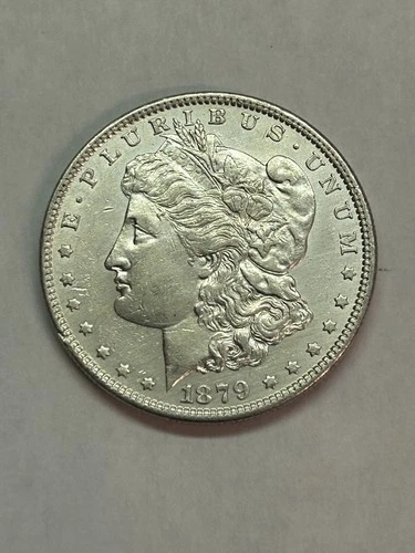 1879-P Morgan Silver Dollar-AU